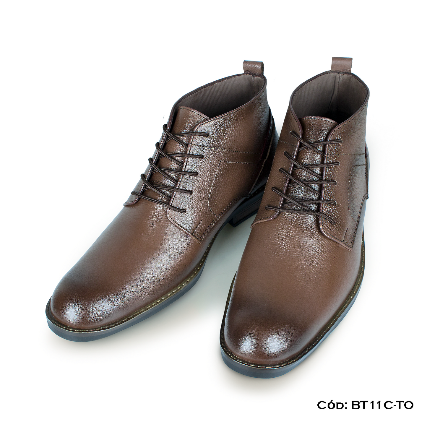 Botín Cuero Natural Toffee— Horma Grande (BT11C-TO)