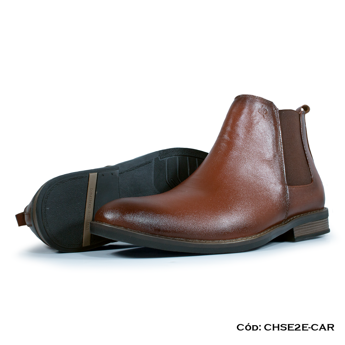 Chelsea Boot Cuero Natural Caramelo — Horma Grande (CHSE2E-CAR)
