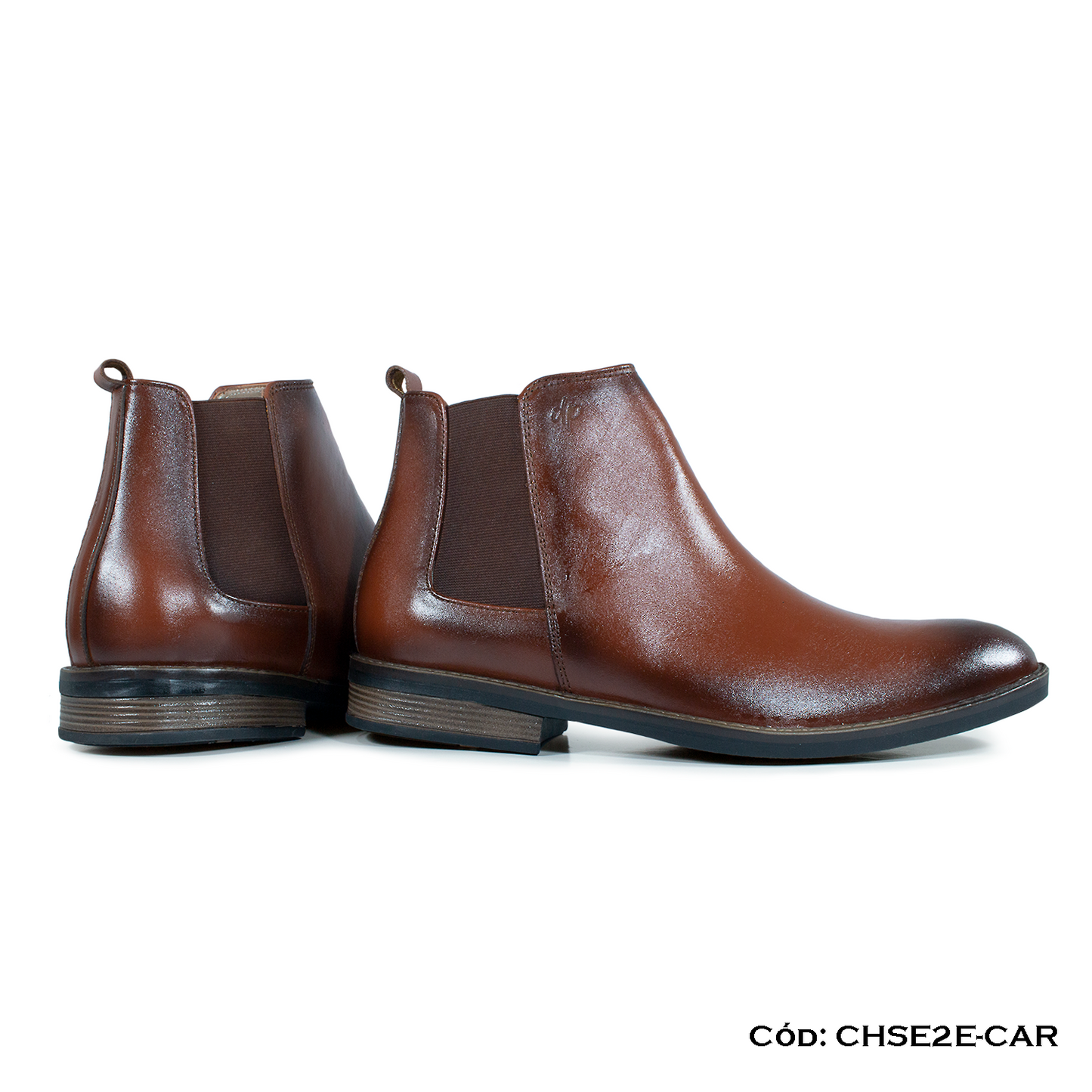 Chelsea Boot Cuero Natural Caramelo — Horma Grande (CHSE2E-CAR)