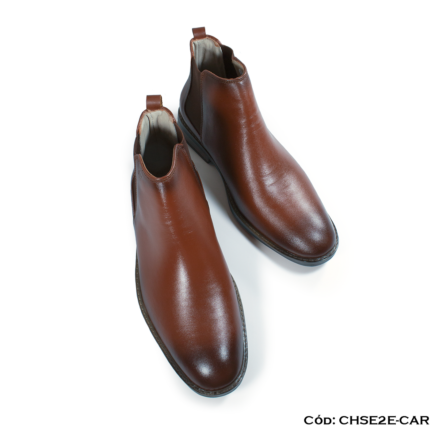 Chelsea Boot Cuero Natural Caramelo — Horma Grande (CHSE2E-CAR)