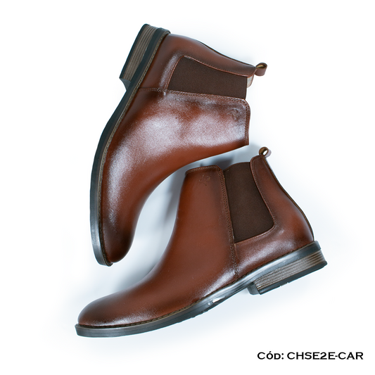 Chelsea Boot Cuero Natural Caramelo — Horma Grande (CHSE2E-CAR)
