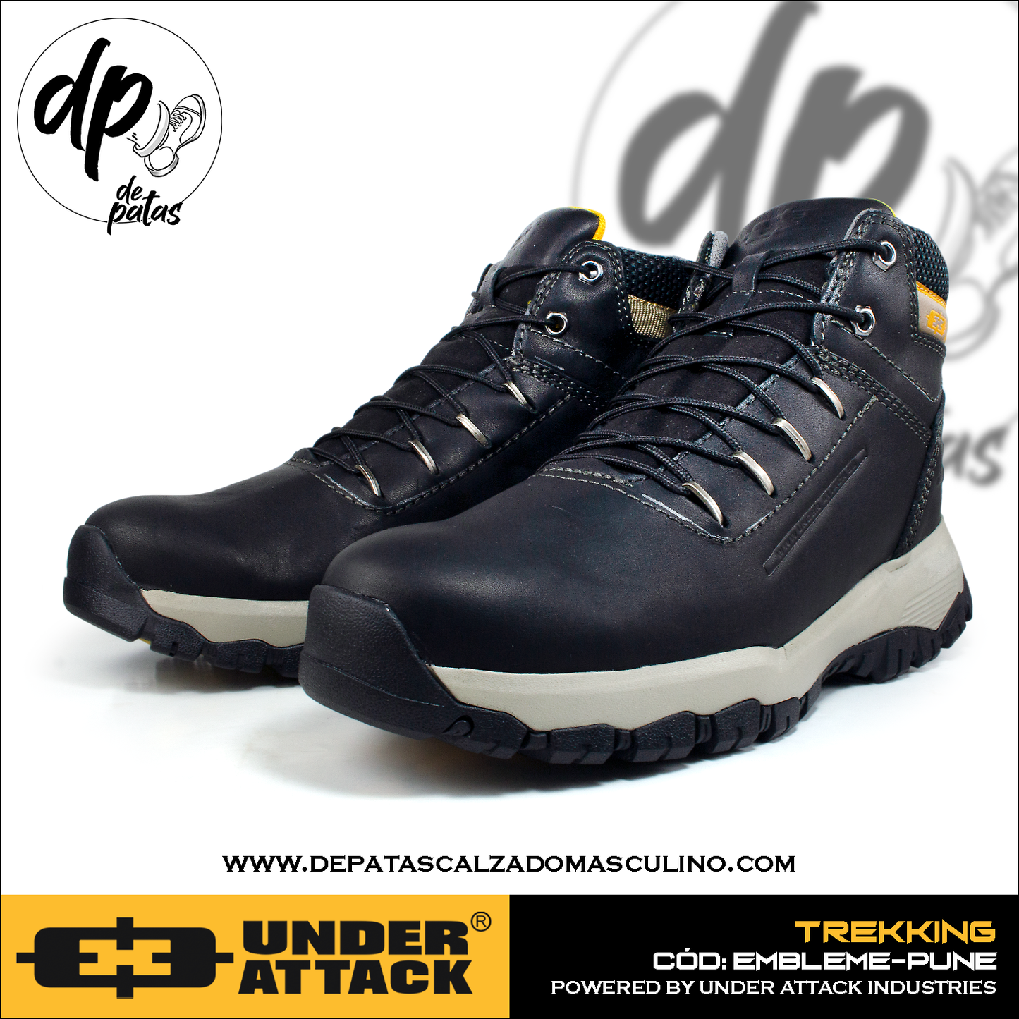 Botines para todo terreno Under Attack (EMBLEME-PUNE) horma exacta
