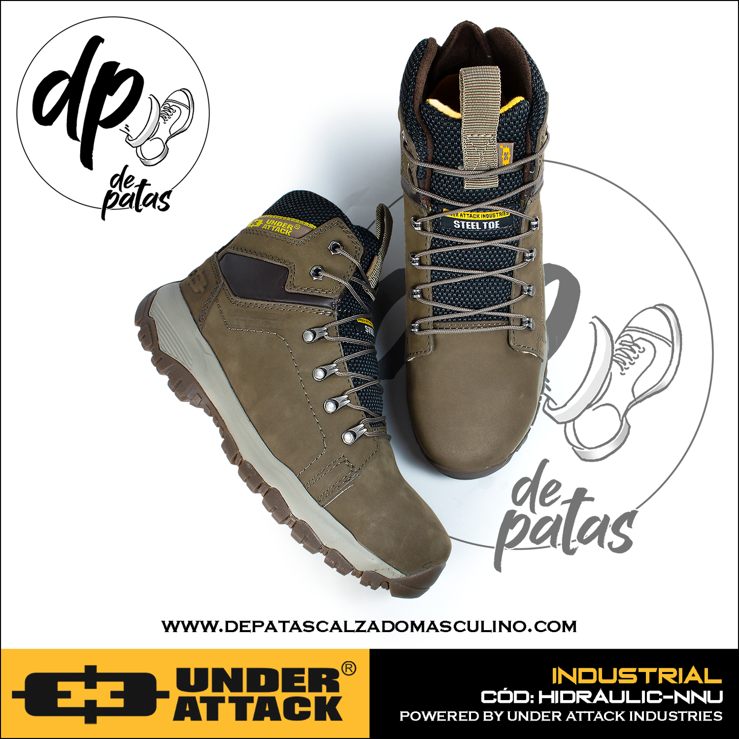 Under Attack botín industrial (HIDRAULIC-NNU) horma exacta