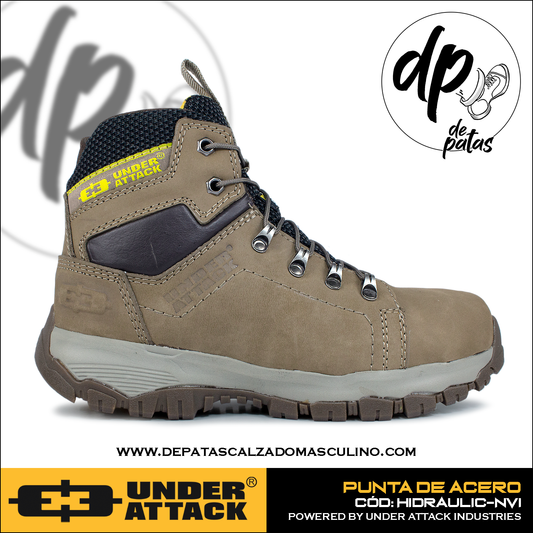 Under Attack botín con punta de acero (HIDRAULIC-NVI) horma exacta