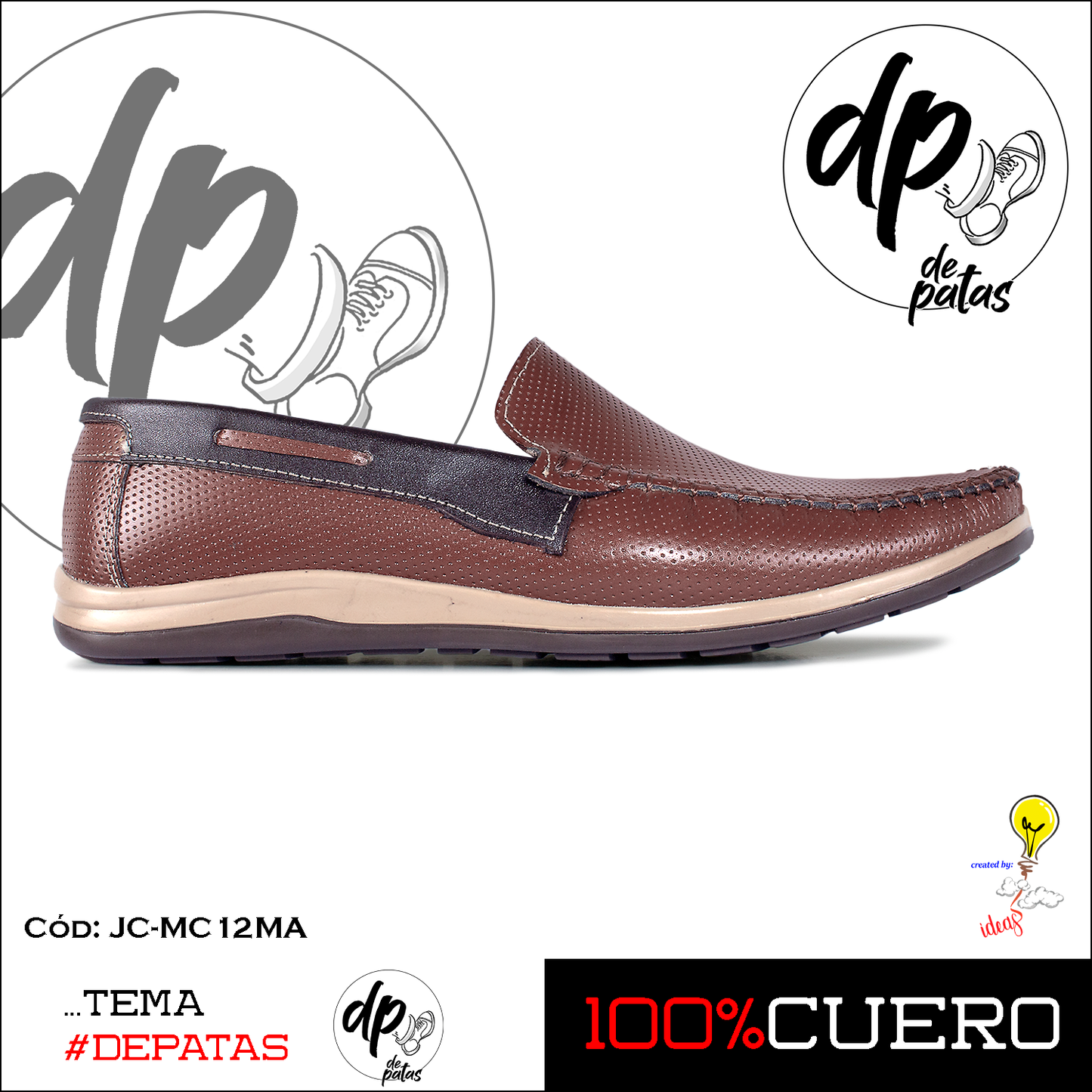 Mocasín casual (JC-MC12MA) horma exacta