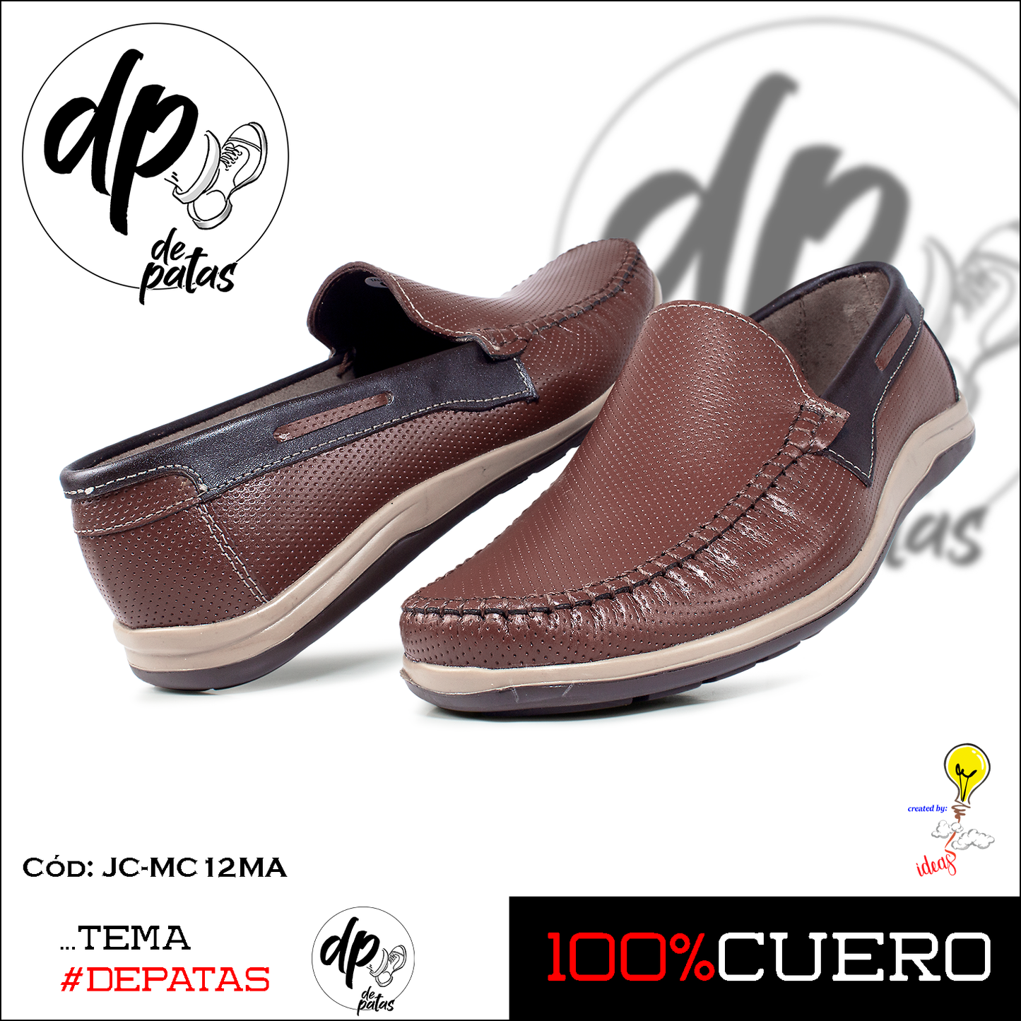 Mocasín casual (JC-MC12MA) horma exacta