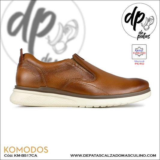Calzado masculino, estilo casual, full cuero (KM-BS17CA) horma exacta