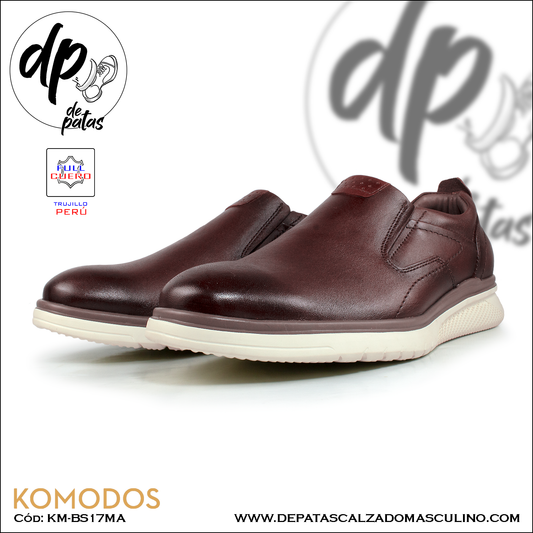 Calzado masculino, estilo casual, full cuero (KM-BS17MA) horma exacta