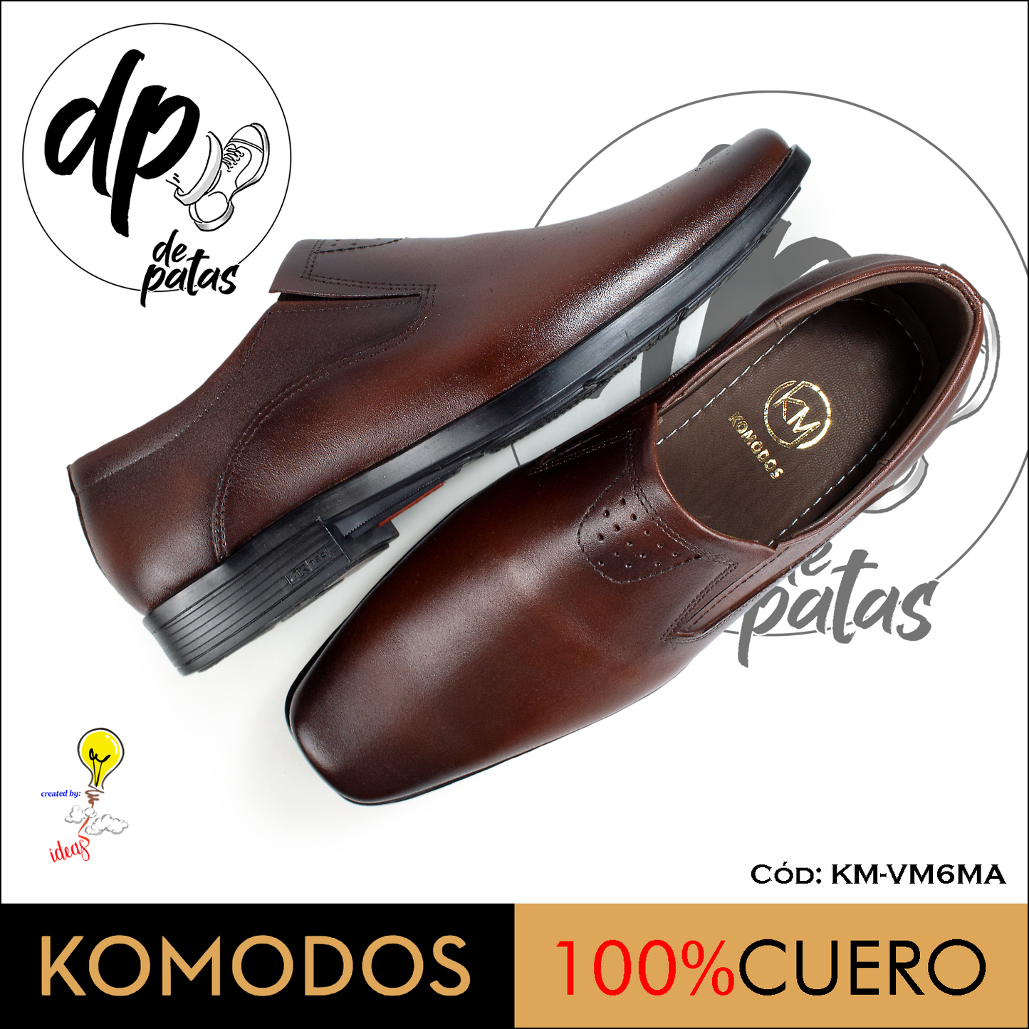 Mocasín de vestir (KM-VM6MA) horma grande