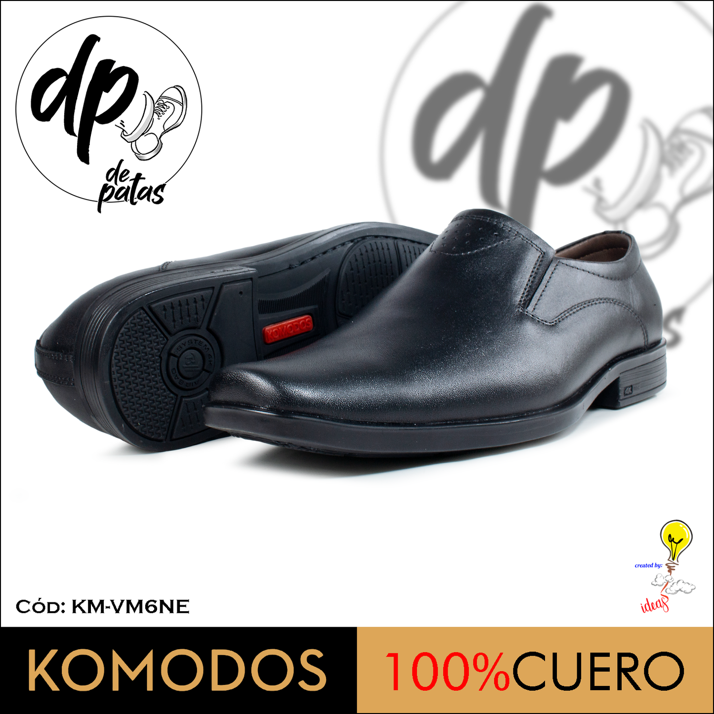 Mocasín de vestir (KM-VM6NE) horma grande