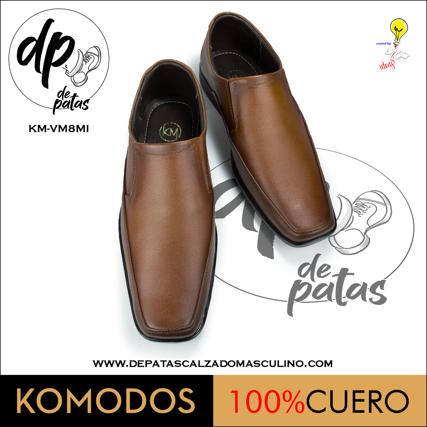 Mocasín de vestir (KM-VM8MI) horma grande