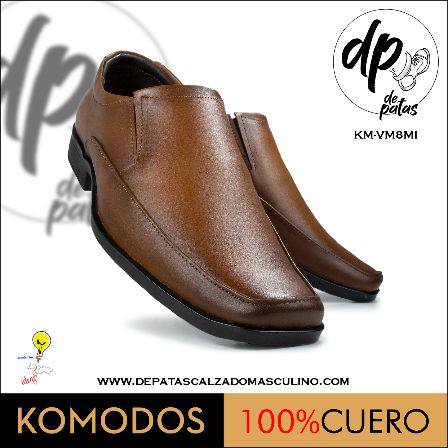 Mocasín de vestir (KM-VM8MI) horma grande
