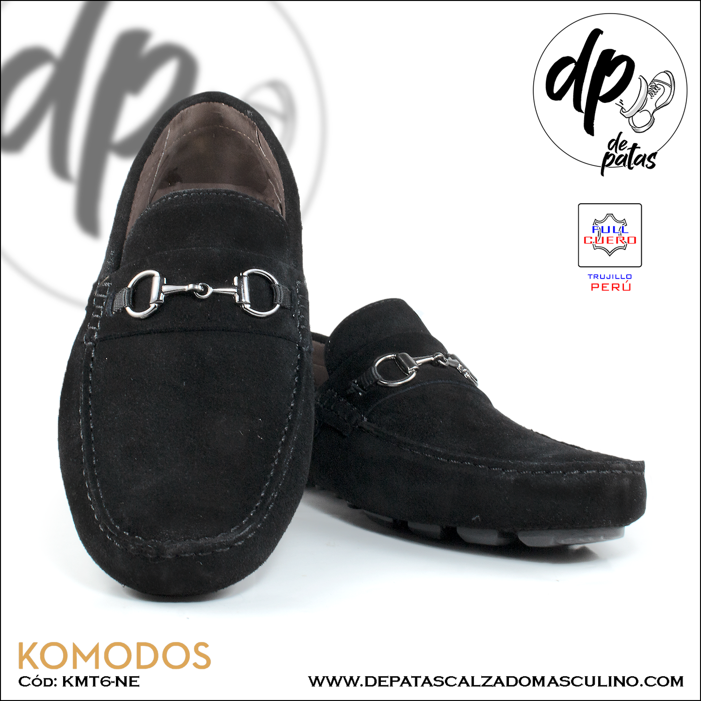 Mocasín driver, full cuero - Toperol (KMT6-NE) horma exacta