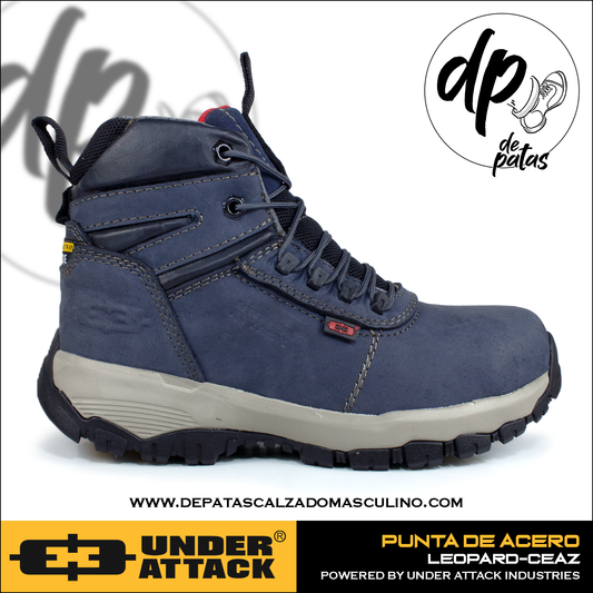 Under Attack botín con punta de acero (LEOPARD-CEAZ) horma exacta