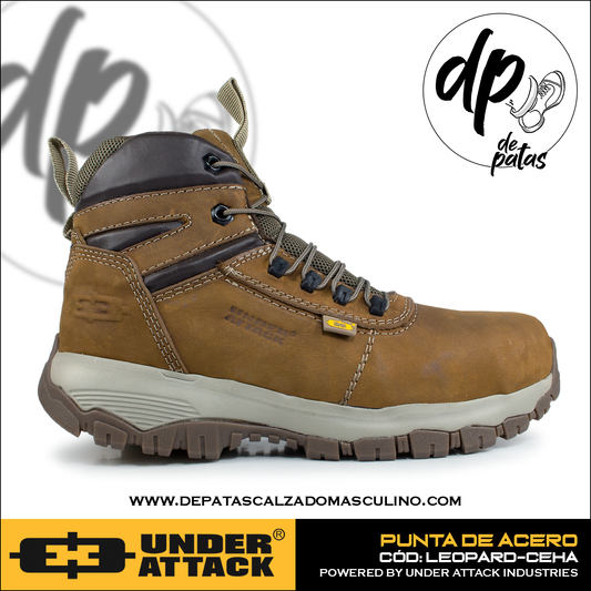 Under Attack botín con punta de acero (LEOPARD-CEHA) horma exacta