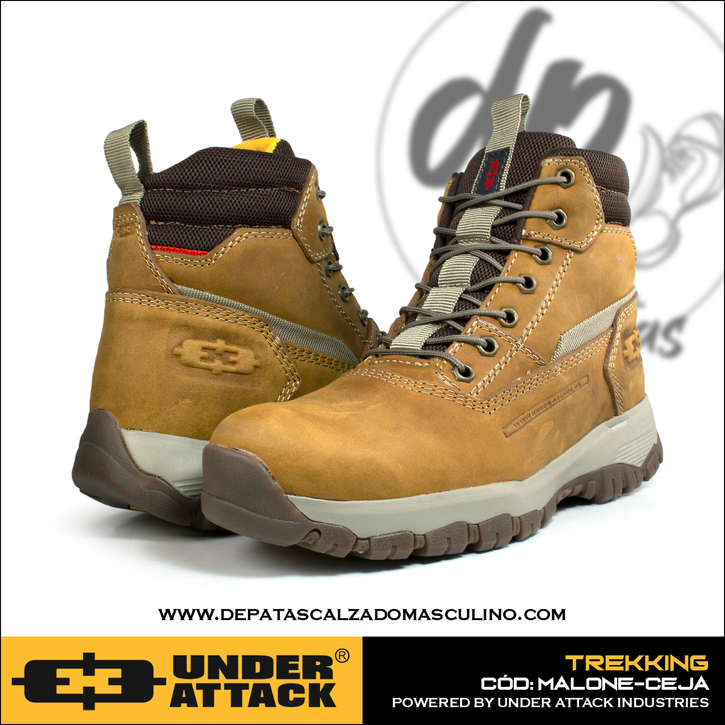 Botines para todo terreno Under Attack (MALONE-CEJA) horma exacta