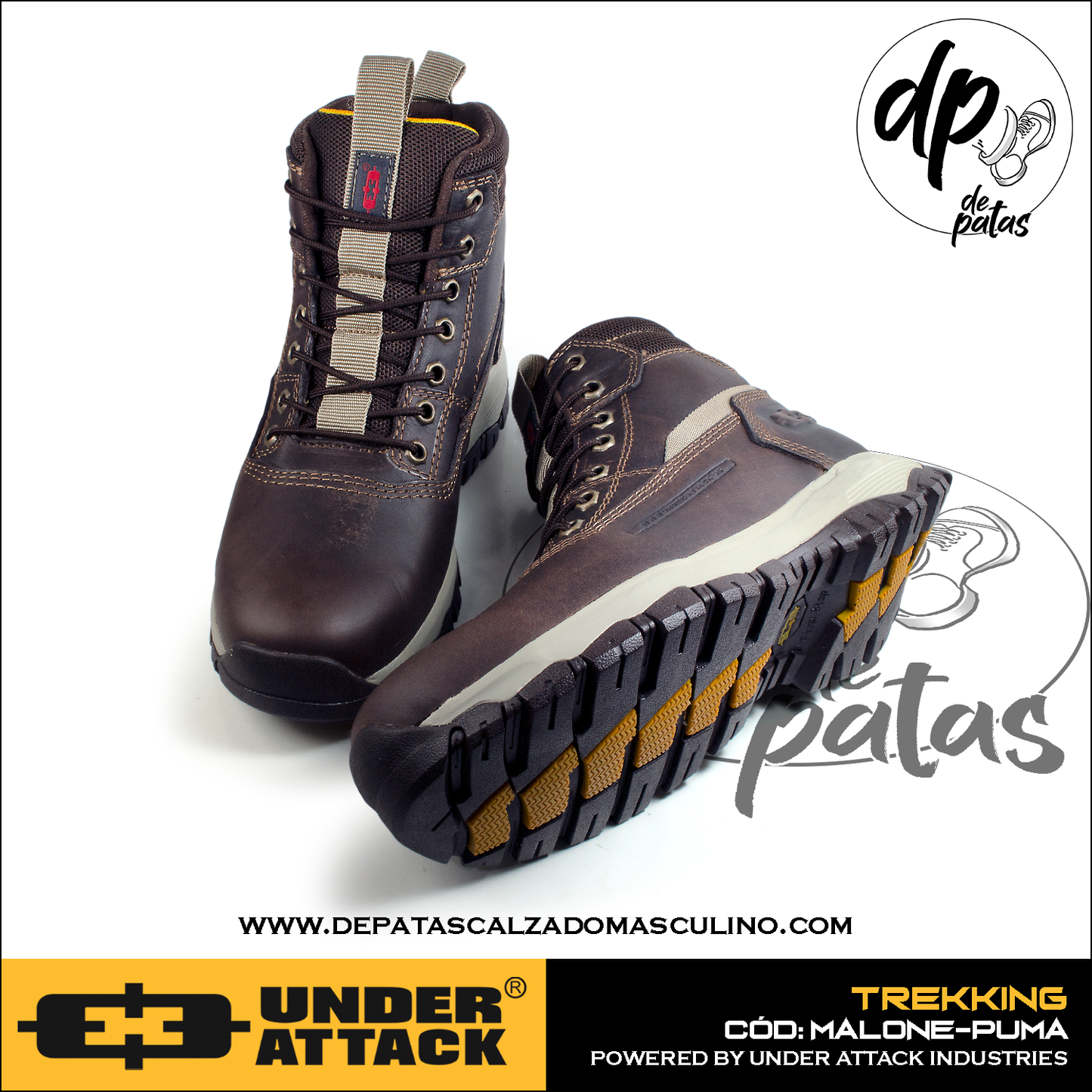 Botines para todo terreno Under Attack (MALONE-PUMA) horma exacta