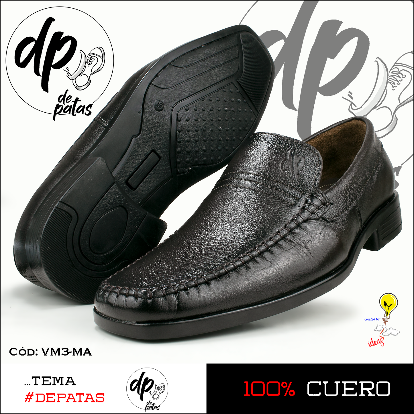 Mocasín de vestir (VM3-MA) horma grande